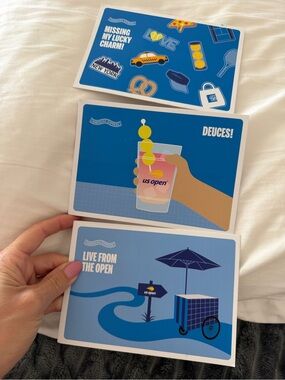 3 US Open Deuces! Postcard Set — Branded Accent